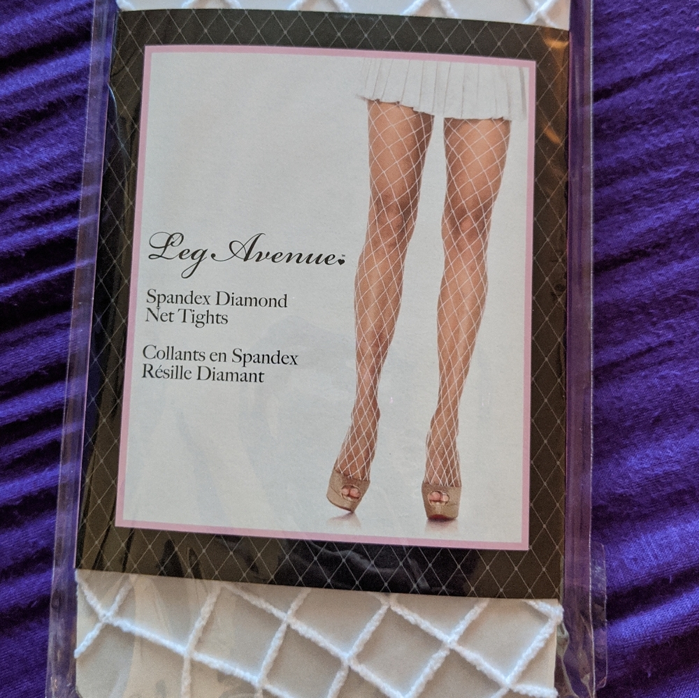 Leg Avenue White Fishnets